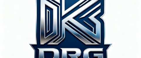 DRG电子竞技俱乐部官方logo,深蓝配色,KPL赛场上的技术流代表